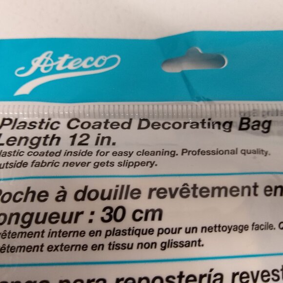 NWT! Ateco Reusable Cake Decorating / Pastry Bag, Plastic-Coated Cloth, 12-Inch - Picture 3 of 3